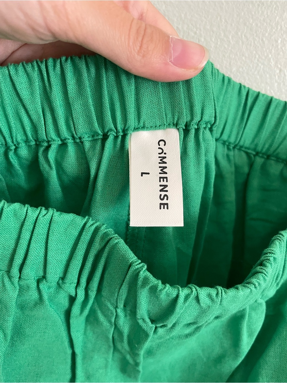 Commense Bright Green Set Vaca Set Size L Cotton Linen Set - Picture 10 of 10